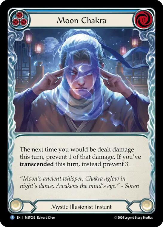 Moon Chakra (Blue) [MST036] (Part the Mistveil)  Rainbow Foil | Gamers Paradise