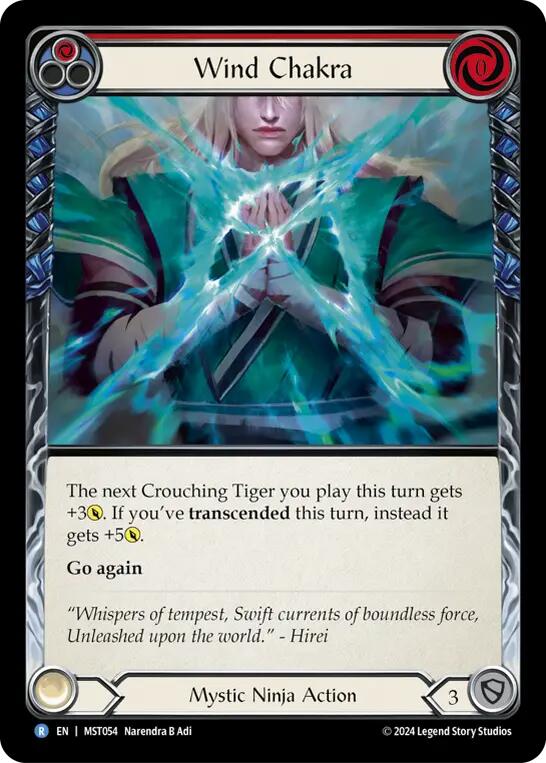 Wind Chakra (Red) [MST054] (Part the Mistveil)  Rainbow Foil | Gamers Paradise