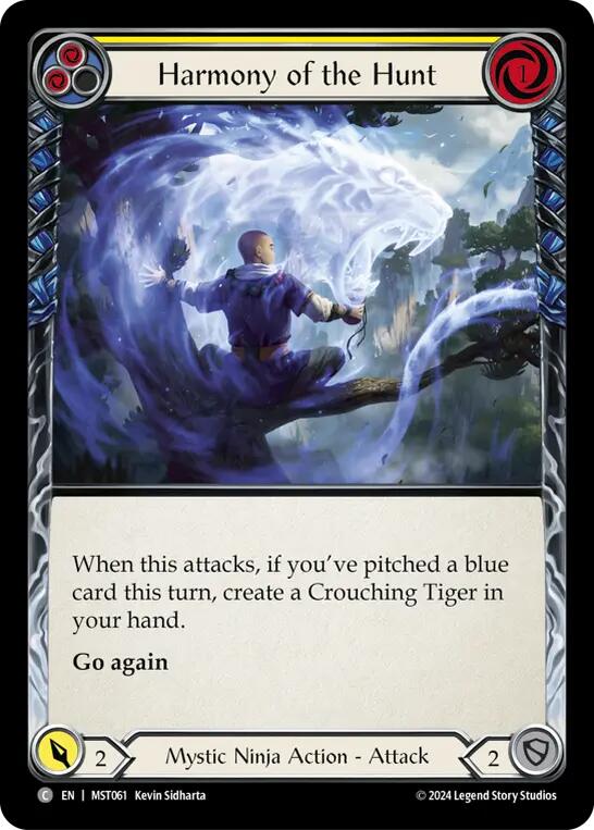 Harmony of the Hunt (Yellow) [MST061] (Part the Mistveil)  Rainbow Foil | Gamers Paradise
