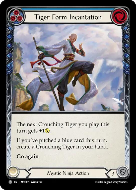 Tiger Form Incantation (Blue) [MST065] (Part the Mistveil) | Gamers Paradise