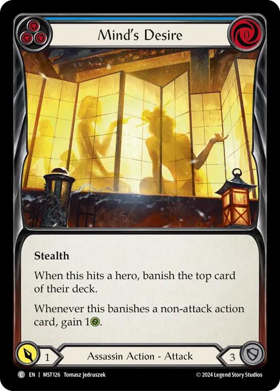 Mind's Desire (Blue) [MST126] (Part the Mistveil) | Gamers Paradise