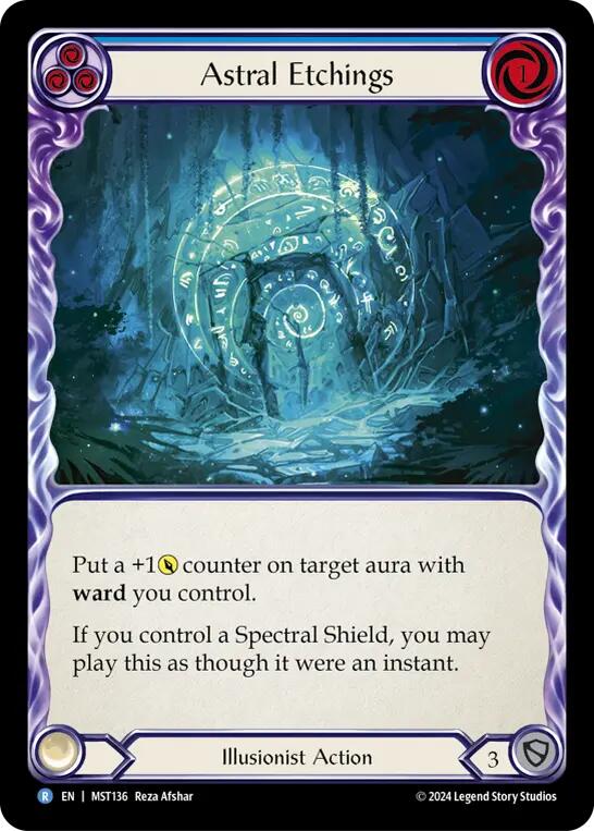 Astral Etchings (Blue) [MST136] (Part the Mistveil) | Gamers Paradise