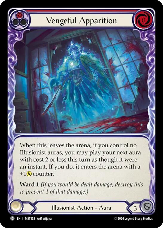 Vengeful Apparition (Red) [MST155] (Part the Mistveil) | Gamers Paradise