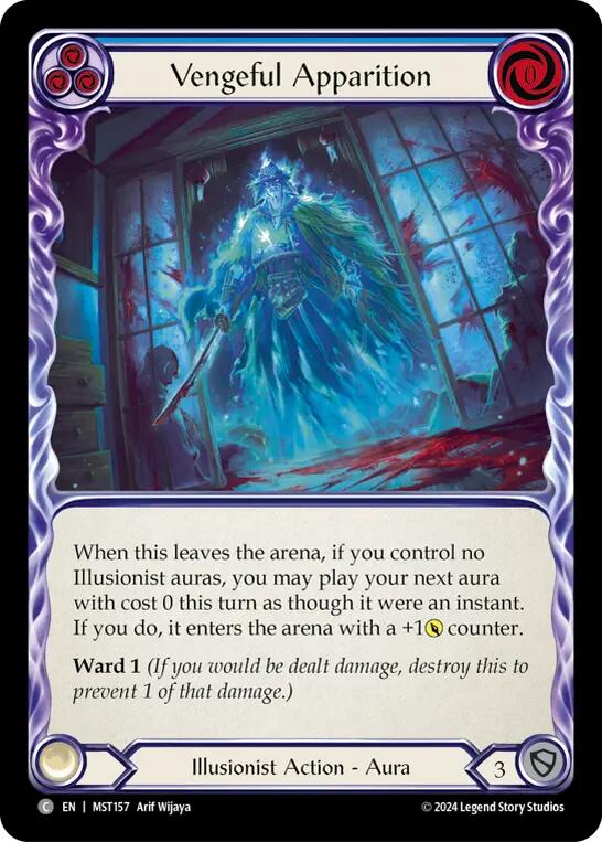 Vengeful Apparition (Blue) [MST157] (Part the Mistveil)  Rainbow Foil | Gamers Paradise