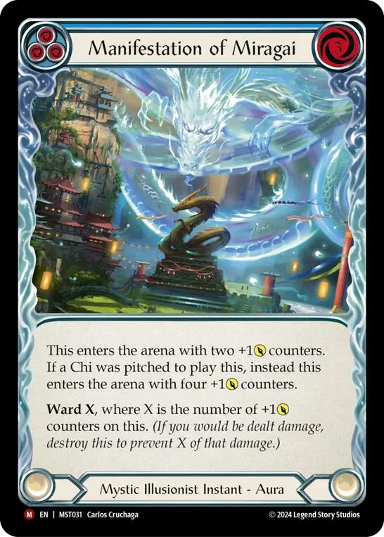 Manifestation of Miragai [MST031] (Part the Mistveil)  Rainbow Foil | Gamers Paradise