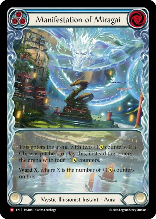 Manifestation of Miragai (Extended Art) [MST031] (Part the Mistveil)  Rainbow Foil | Gamers Paradise