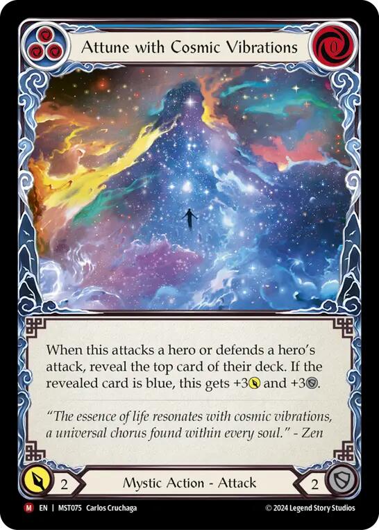 Attune with Cosmic Vibrations [MST075] (Part the Mistveil)  Rainbow Foil | Gamers Paradise