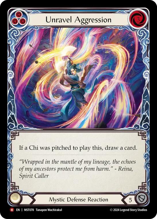 Unravel Aggression [MST078] (Part the Mistveil)  Rainbow Foil | Gamers Paradise