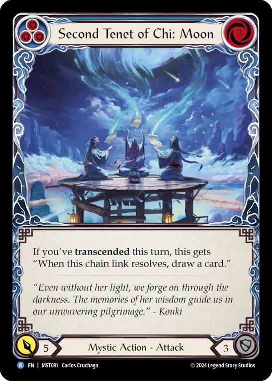 Second Tenet of Chi: Moon [MST081] (Part the Mistveil)  Rainbow Foil | Gamers Paradise