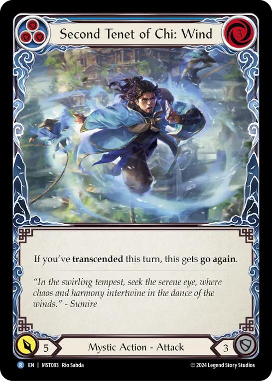 Second Tenet of Chi: Wind [MST083] (Part the Mistveil)  Rainbow Foil | Gamers Paradise