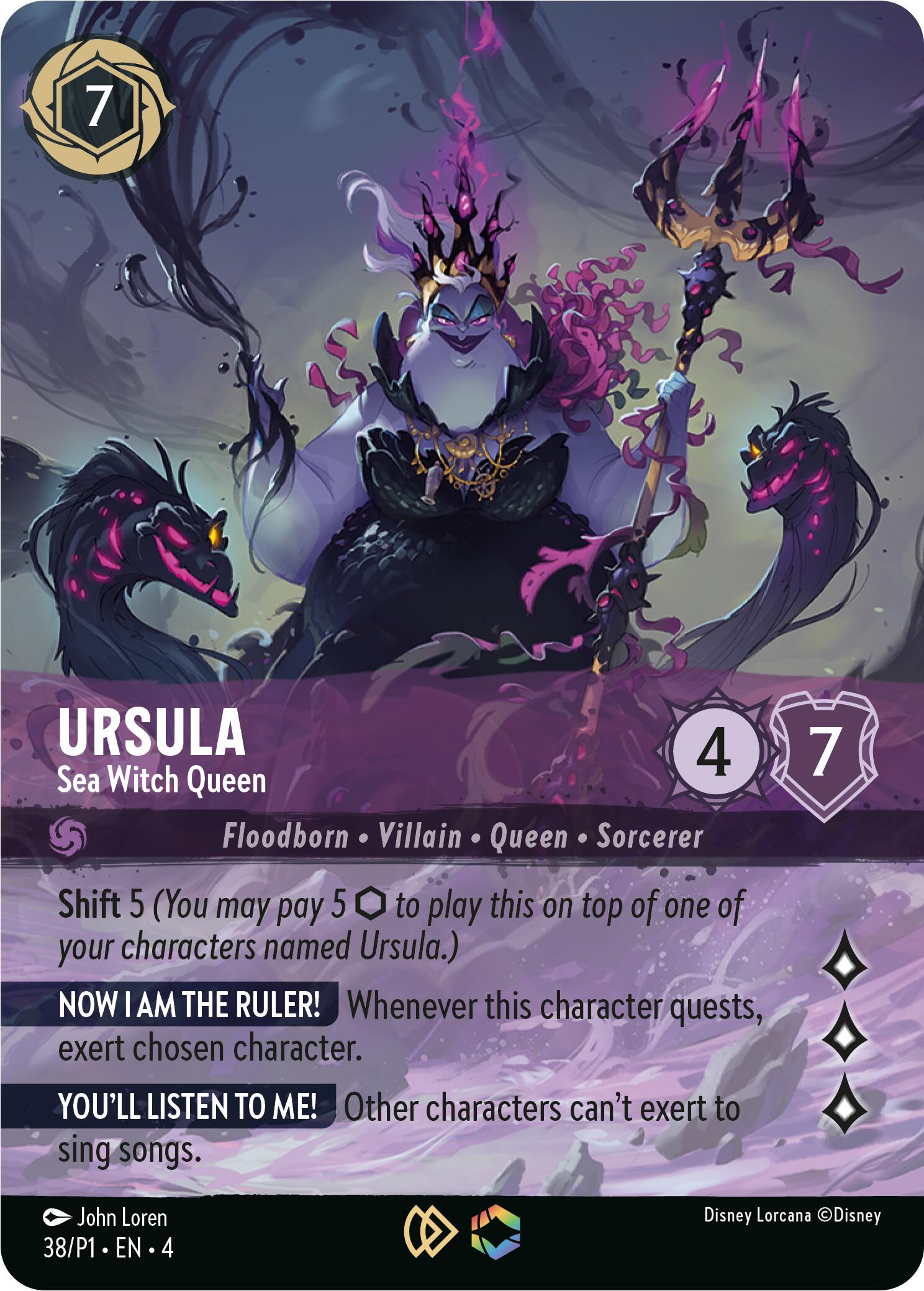 Ursula - Sea Witch Queen (Store Championship) (38) [Promo Cards] | Gamers Paradise