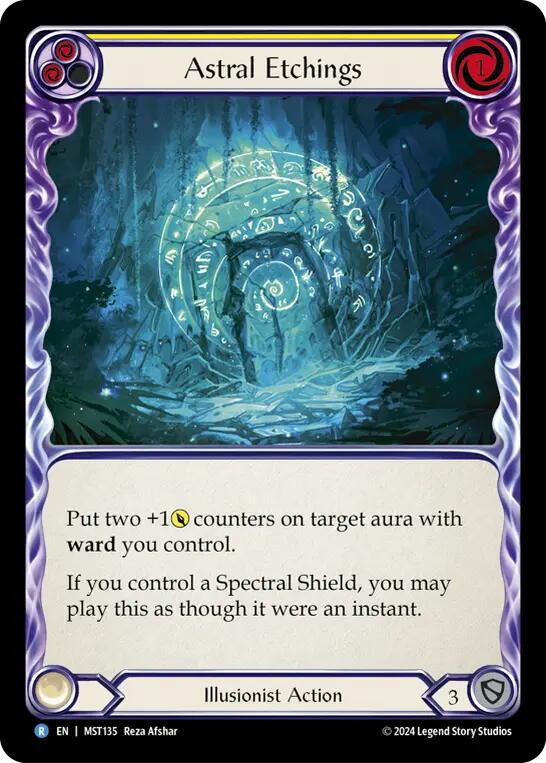 Astral Etchings (Yellow) [MST135] (Part the Mistveil) | Gamers Paradise