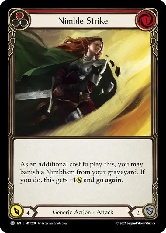 Nimble Strike (Red) [MST209] (Part the Mistveil) | Gamers Paradise