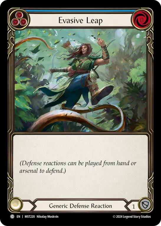 Evasive Leap (Blue) [MST220] (Part the Mistveil)  Rainbow Foil | Gamers Paradise