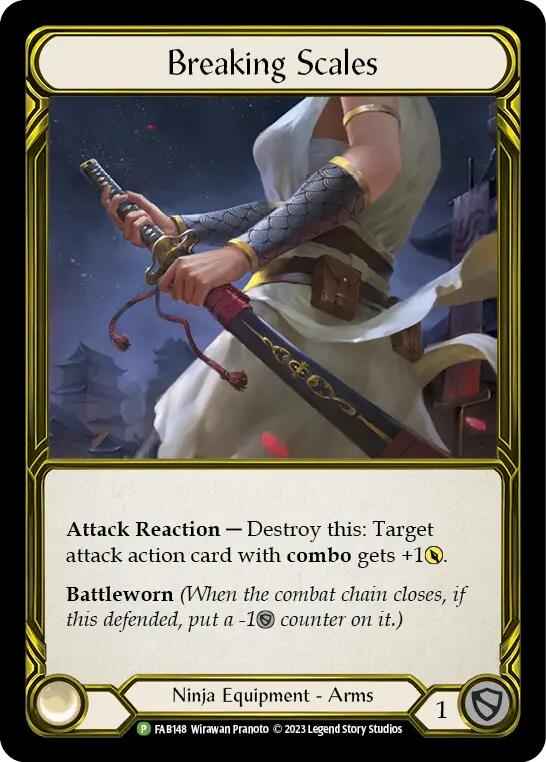 Breaking Scales (Golden) [FAB148] (Promo)  Cold Foil | Gamers Paradise