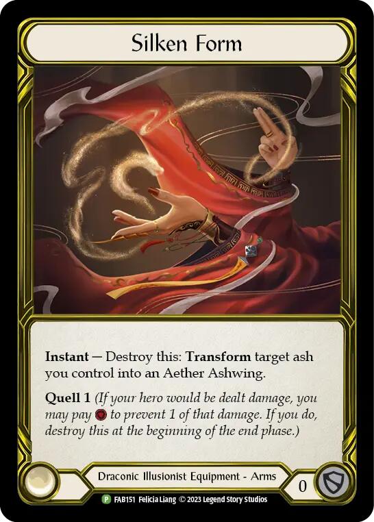 Silken Form (Golden) [FAB151] (Promo)  Cold Foil | Gamers Paradise