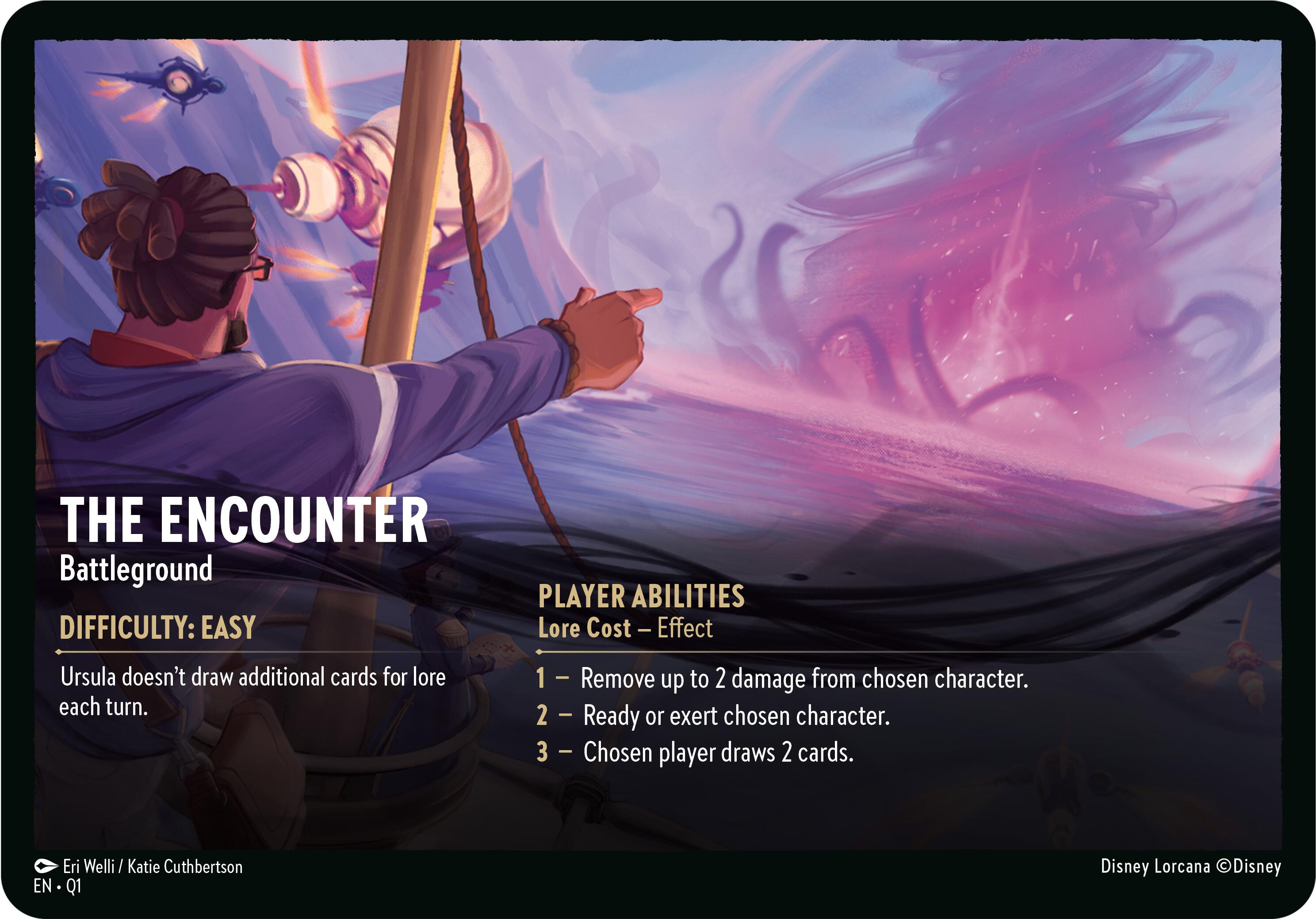 The Encounter // A Dark Realm - Battleground (Oversized) [Illumineer's Quest: Deep Trouble] | Gamers Paradise