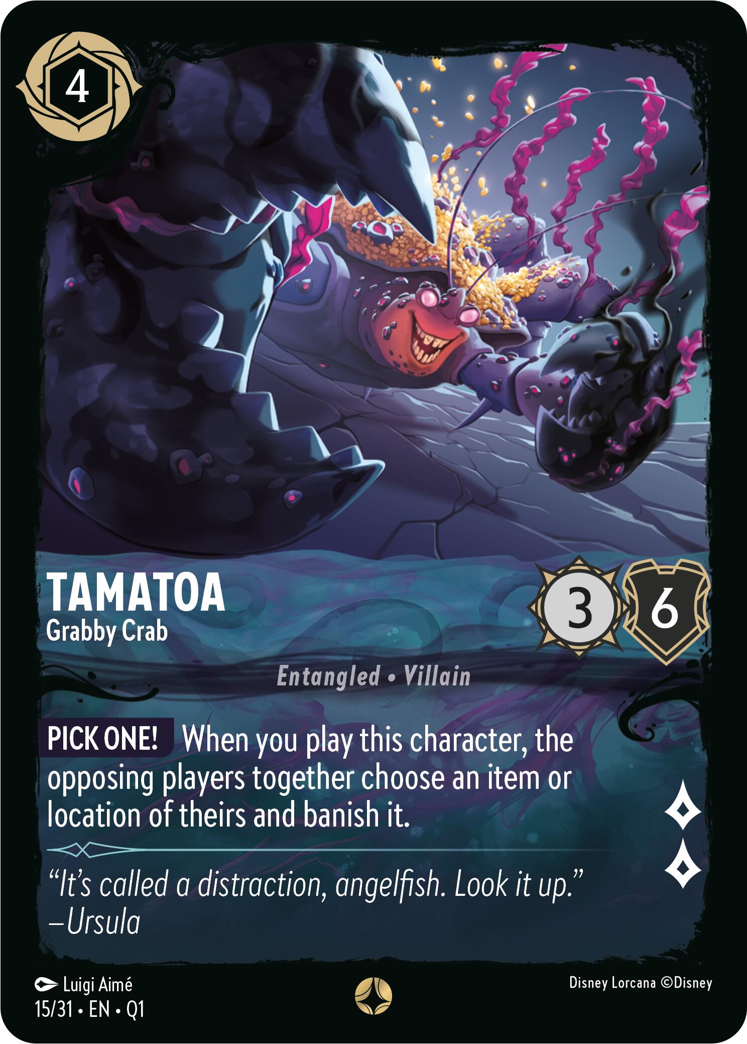 Tamatoa - Grabby Crab (15/31) [Illumineer's Quest: Deep Trouble] | Gamers Paradise