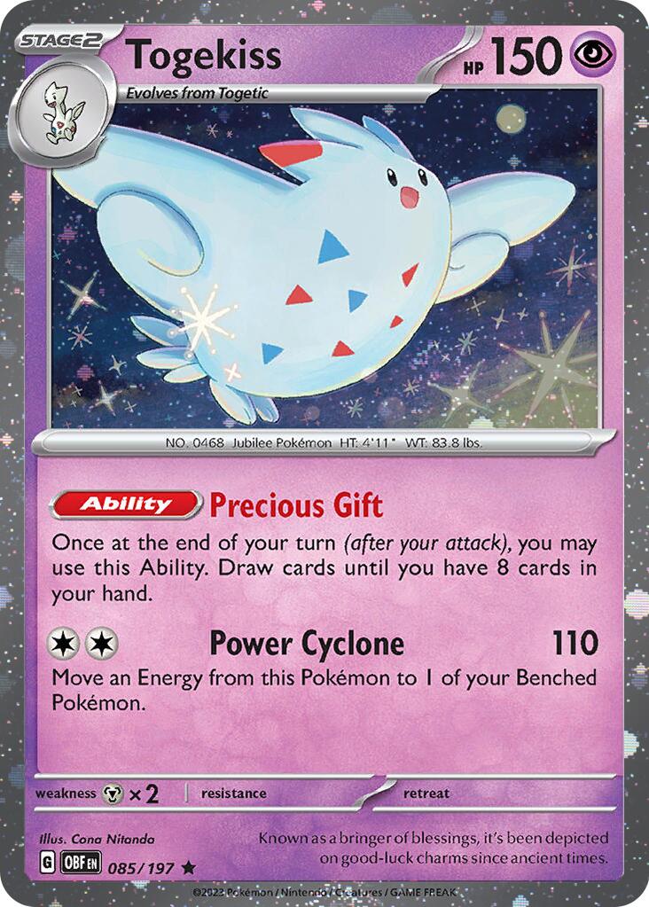 Togekiss (085/197) (Cosmos Holo) [Scarlet & Violet: Obsidian Flames] | Gamers Paradise