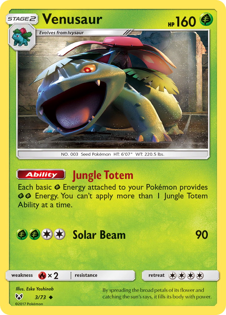Venusaur (3/73) [Sun & Moon: Shining Legends] | Gamers Paradise