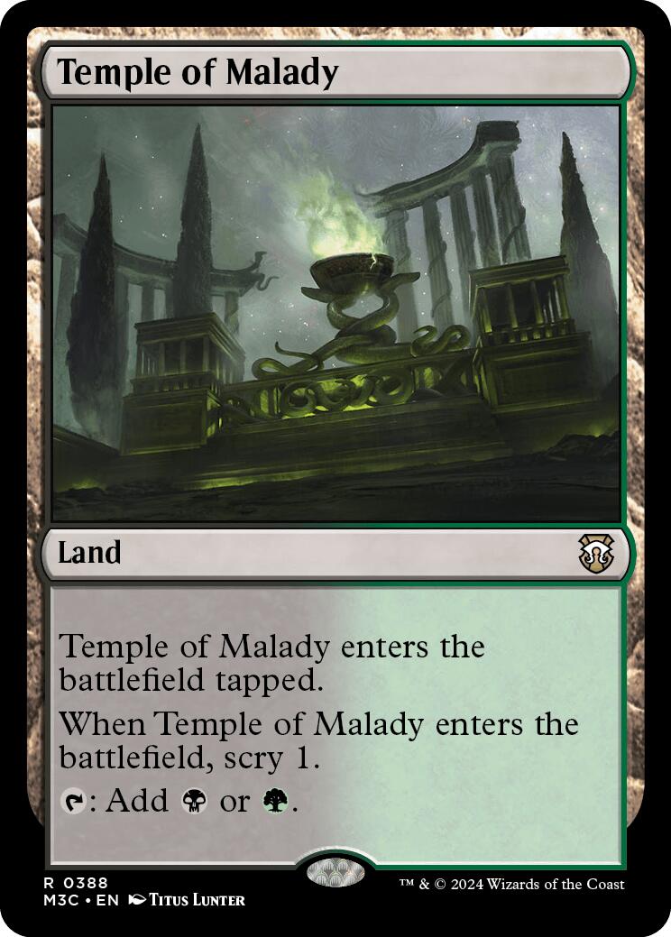 Temple of Malady [Modern Horizons 3 Commander] | Gamers Paradise