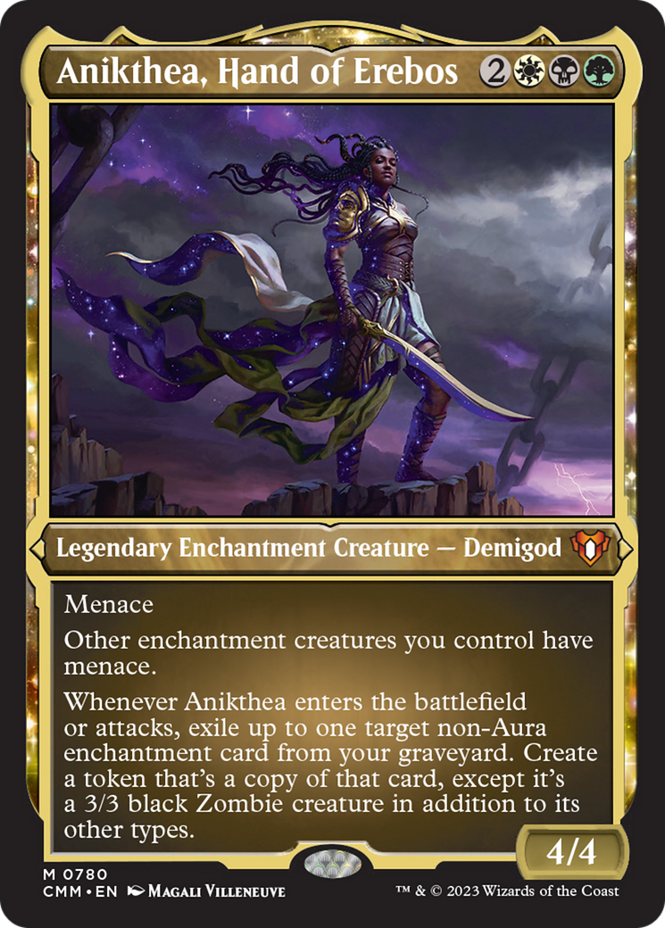 Anikthea, Hand of Erebos (Display Commander) (Foil Etched) [Commander Masters] | Gamers Paradise