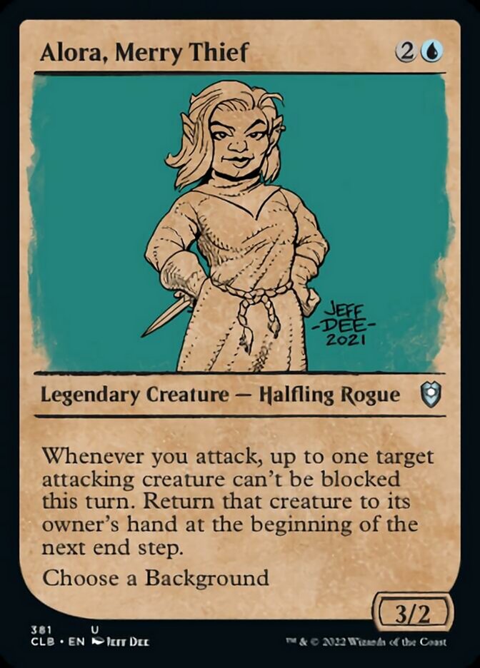 Alora, Merry Thief (Showcase) [Commander Legends: Battle for Baldur's Gate] | Gamers Paradise
