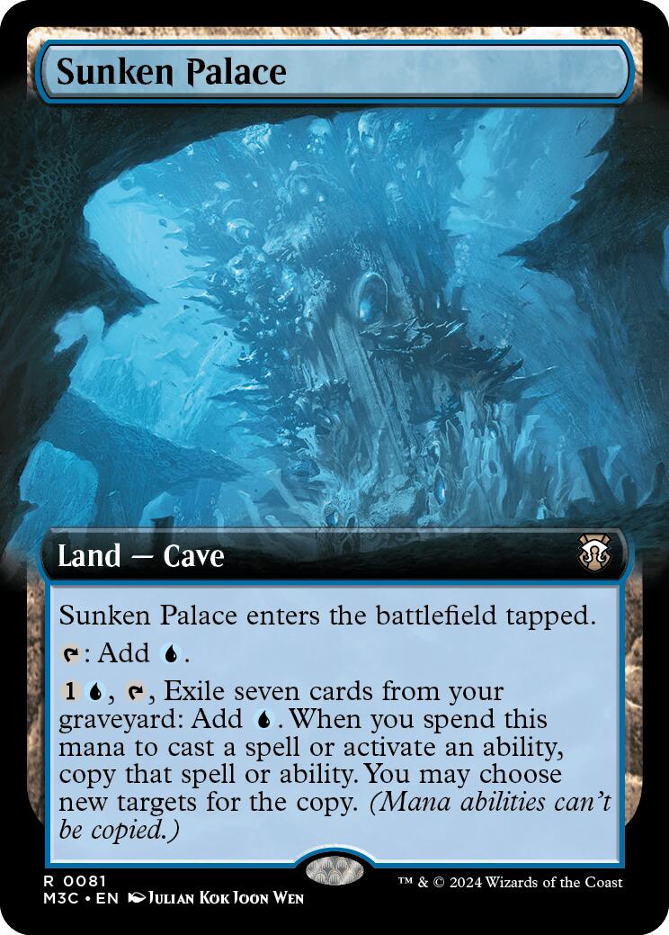 Sunken Palace (Extended Art) (Ripple Foil) [Modern Horizons 3 Commander] | Gamers Paradise
