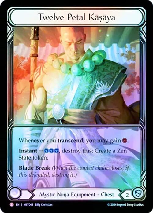 Twelve Petal Kasaya (Extended Art) [MST048] (Part the Mistveil)  Cold Foil | Gamers Paradise