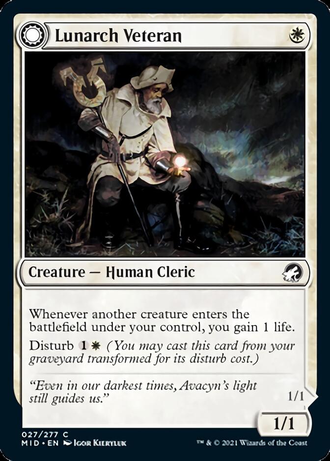 Lunarch Veteran // Luminous Phantom [Innistrad: Midnight Hunt] | Gamers Paradise