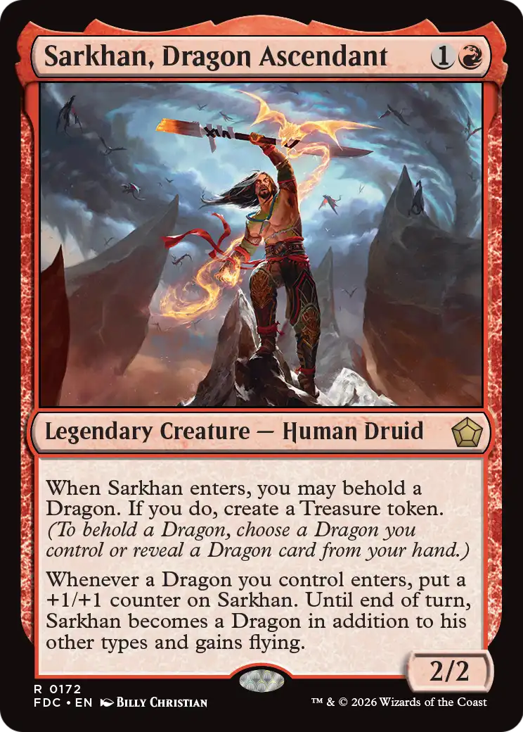 Sarkhan, Dragon Ascendant [Foundations Commander] | Gamers Paradise