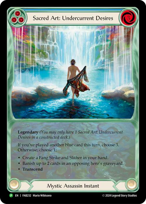 Sacred Art: Undercurrent Desires [FAB232] (Promo)  Rainbow Foil | Gamers Paradise