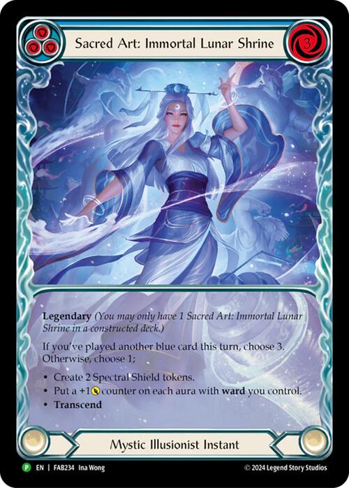 Sacred Art: Immortal Lunar Shrine [FAB234] (Promo)  Rainbow Foil | Gamers Paradise