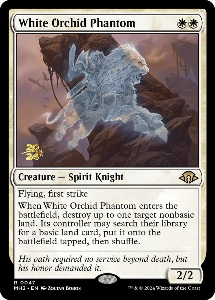 White Orchid Phantom [Modern Horizons 3 Prerelease Promos] | Gamers Paradise