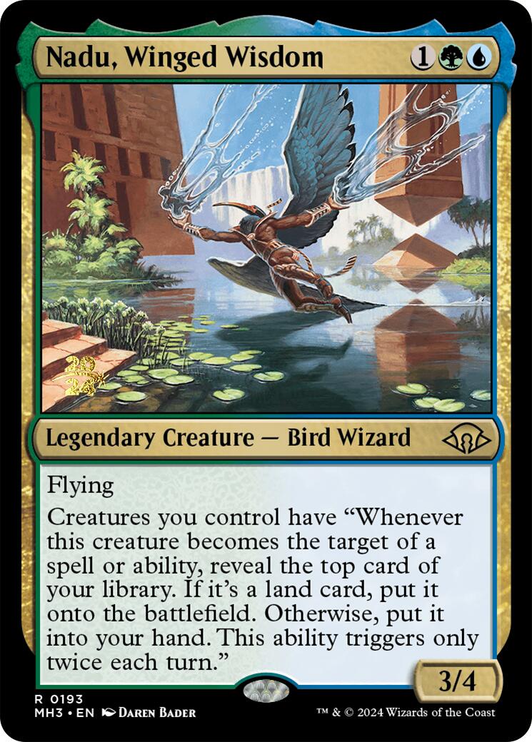 Nadu, Winged Wisdom [Modern Horizons 3 Prerelease Promos] | Gamers Paradise