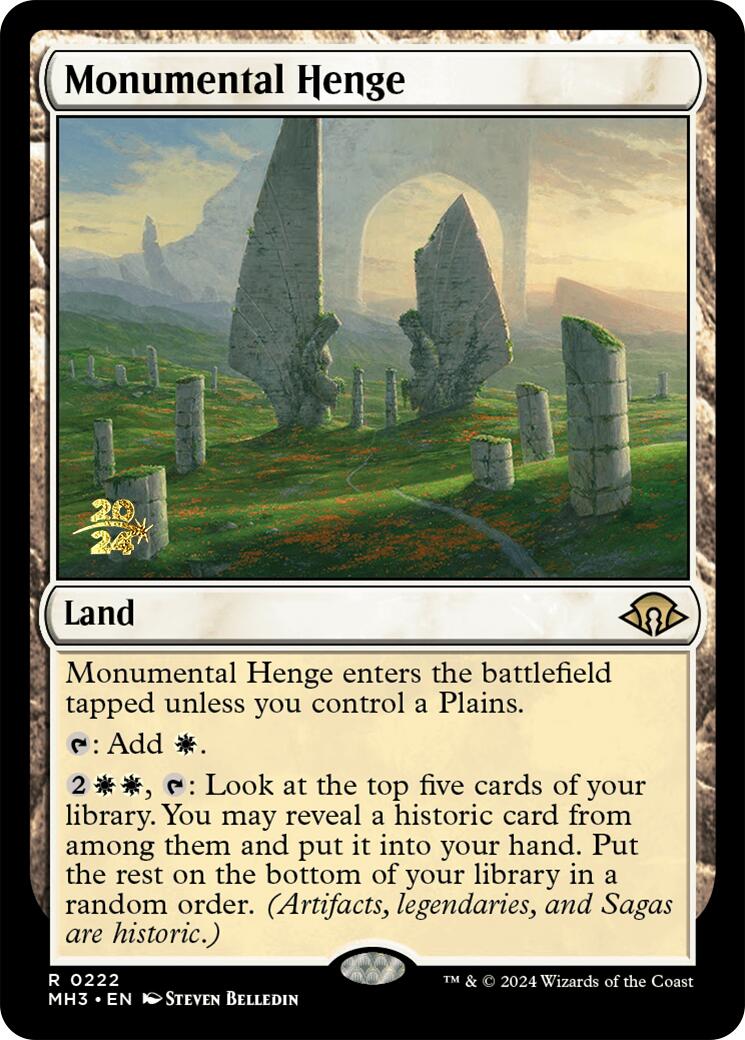 Monumental Henge [Modern Horizons 3 Prerelease Promos] | Gamers Paradise