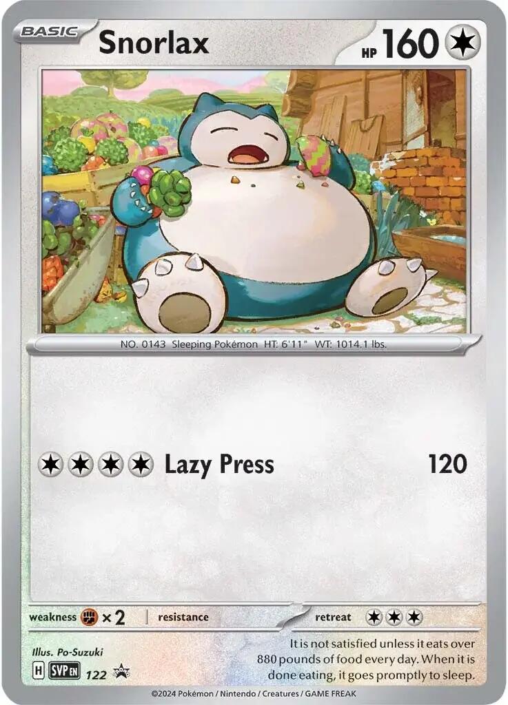 Snorlax (122) [Scarlet & Violet: Black Star Promos] | Gamers Paradise