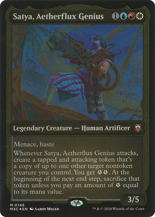 Satya, Aetherflux Genius (Display Commander) [Modern Horizons 3 Commander] | Gamers Paradise