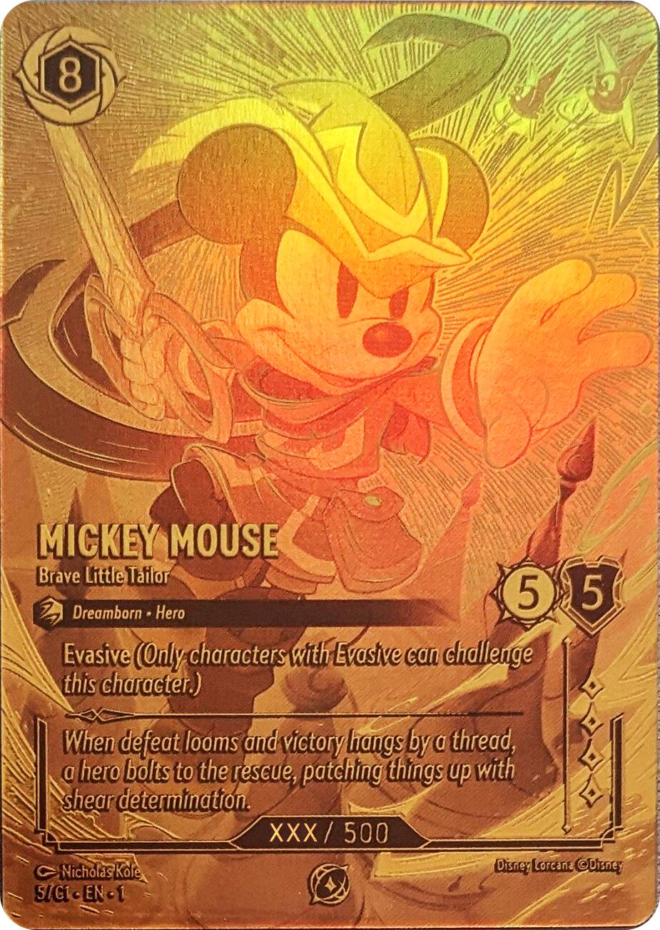 Mickey Mouse - Brave Little Tailor (Serial Numbered) (5) [Promo Cards] | Gamers Paradise