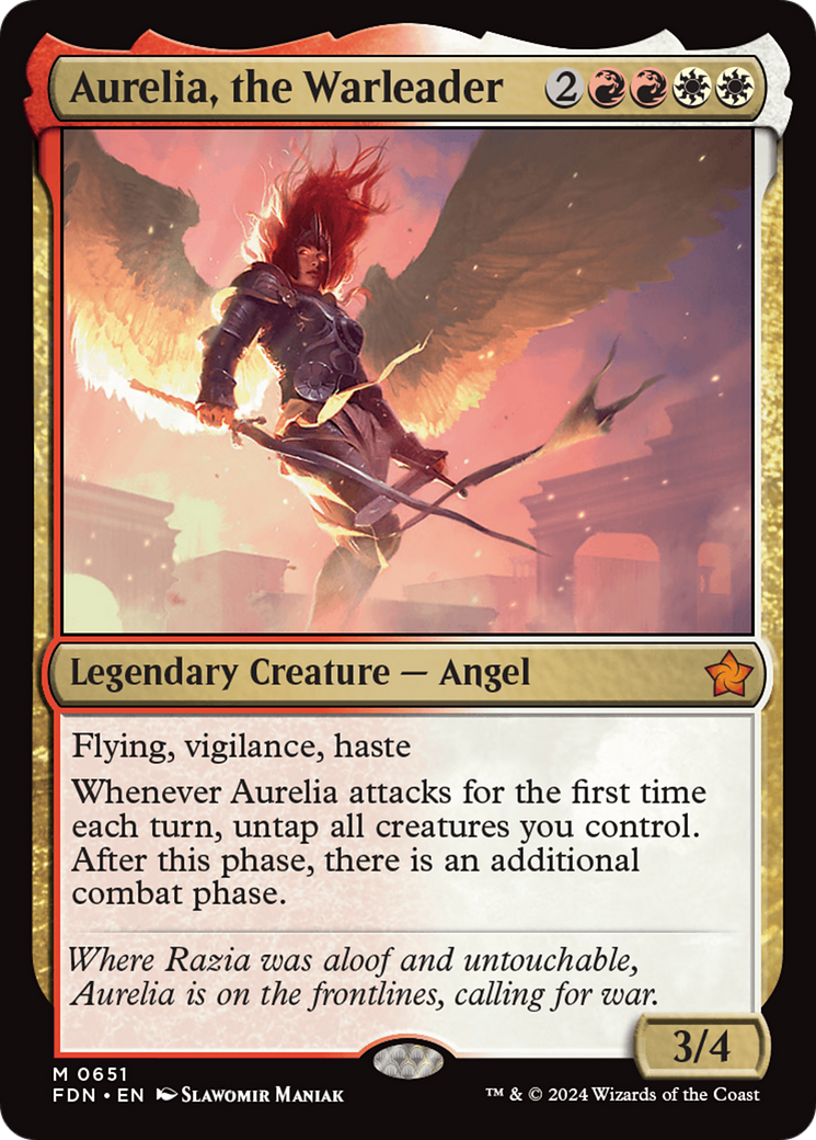 Aurelia, the Warleader [Foundations] | Gamers Paradise