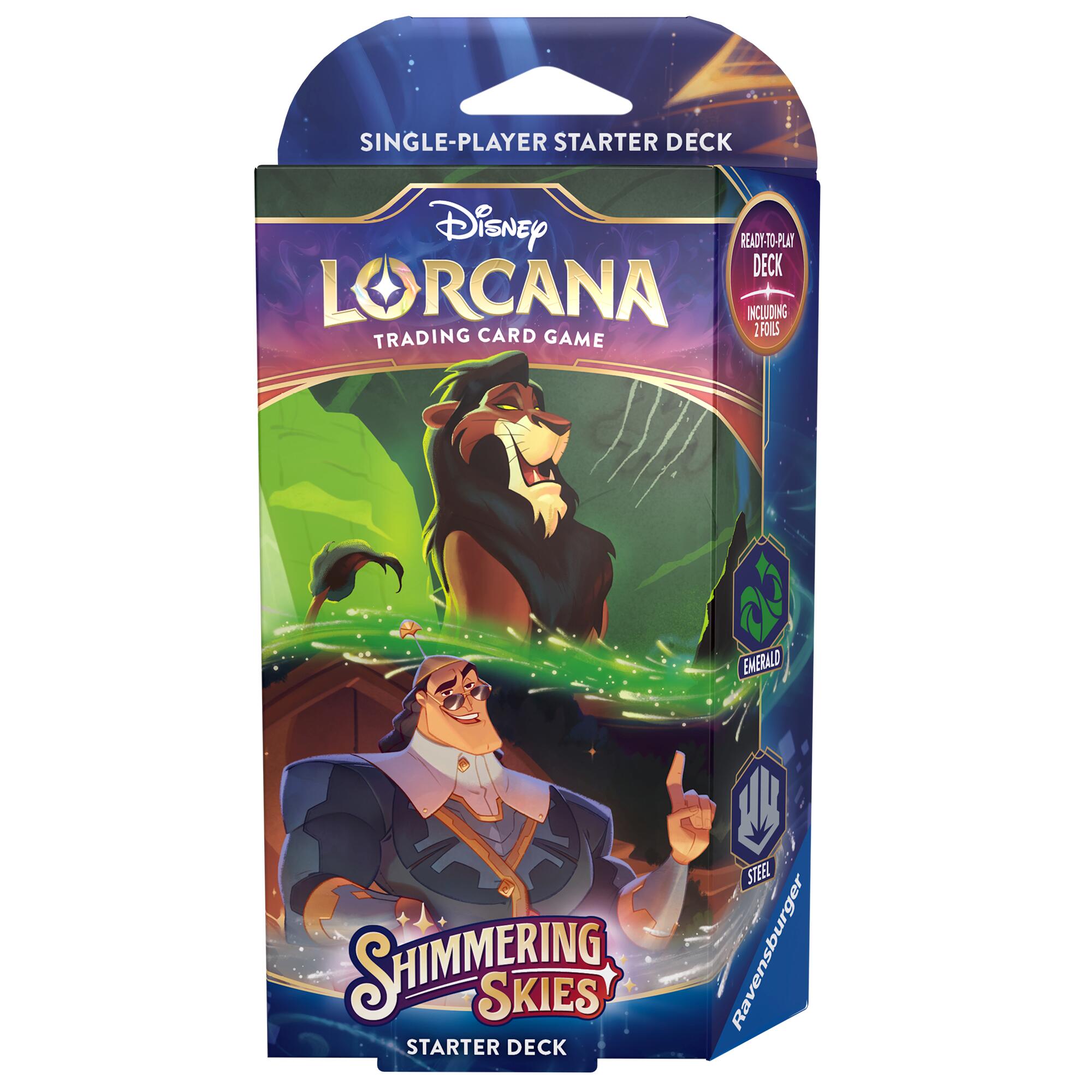 Disney Lorcana: Shimmering Skies - Starter Deck (Emerald & Steel) | Gamers Paradise