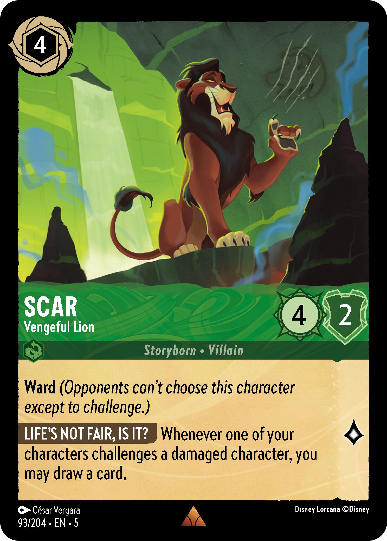 Scar - Vengeful Lion (93/204) [Shimmering Skies] | Gamers Paradise