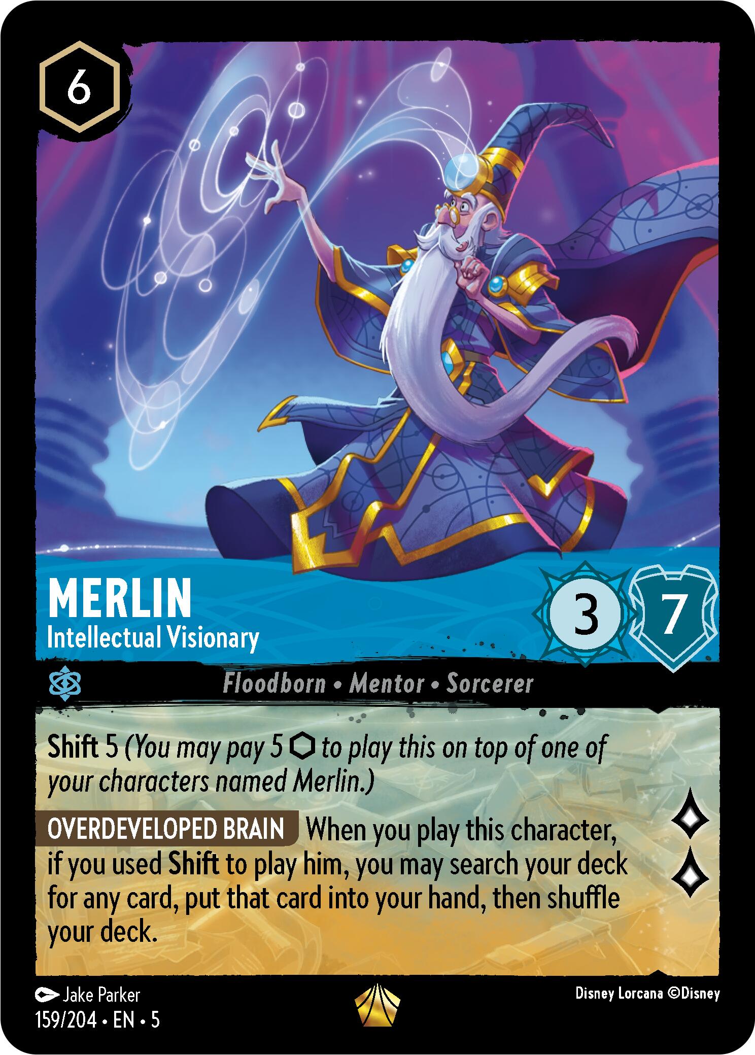 Merlin - Intellectual Visionary (159/204) [Shimmering Skies] | Gamers Paradise