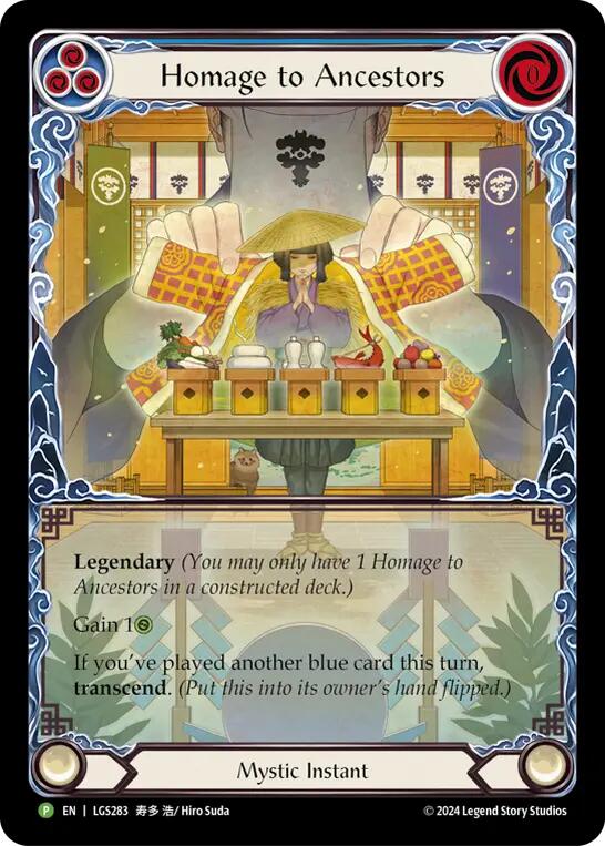 Homage to Ancestors // Inner Chi [LGS283] (Promo)  Rainbow Foil | Gamers Paradise