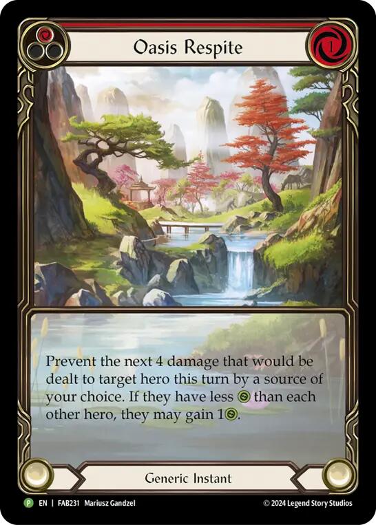 Oasis Respite [UPR221] (Promo)  Rainbow Foil | Gamers Paradise