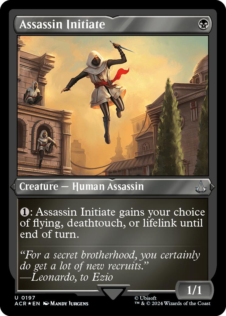 Assassin Initiate (Foil Etched) [Assassin's Creed] | Gamers Paradise