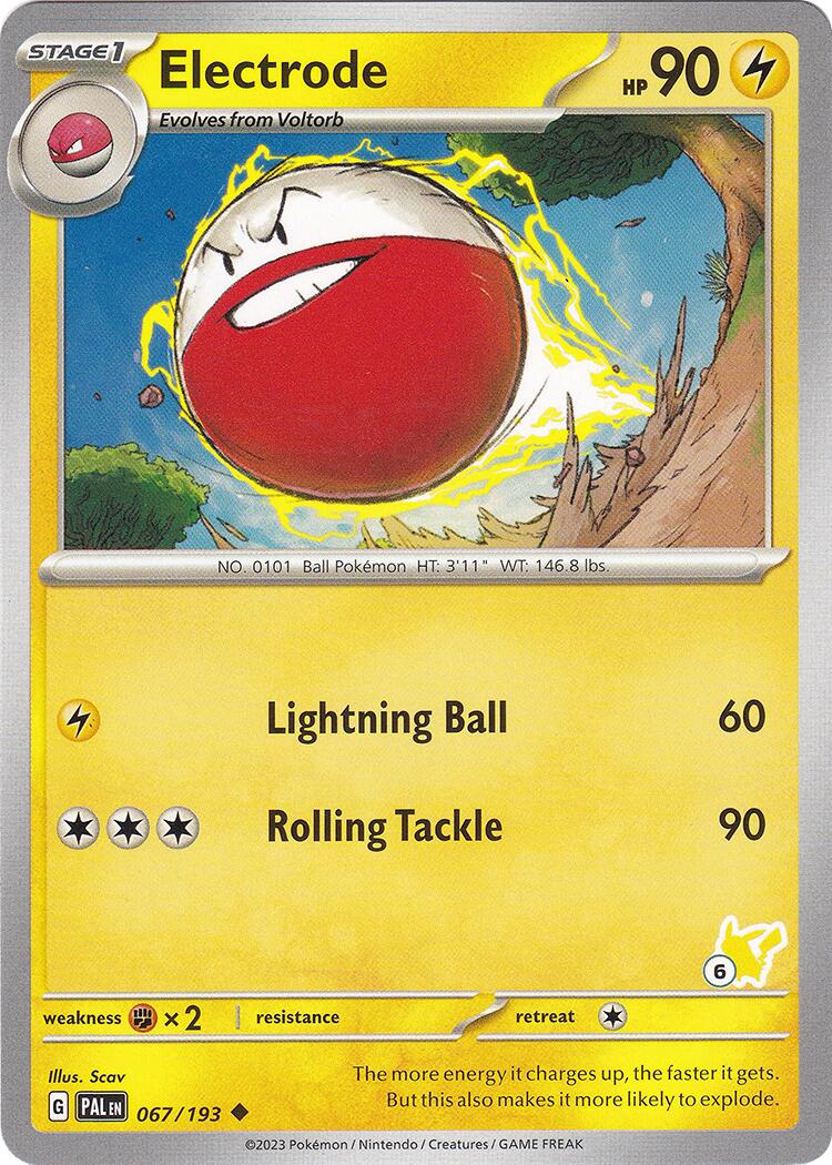 Electrode (067/193) (Pikachu Stamp #6) [Battle Academy 2024] | Gamers Paradise