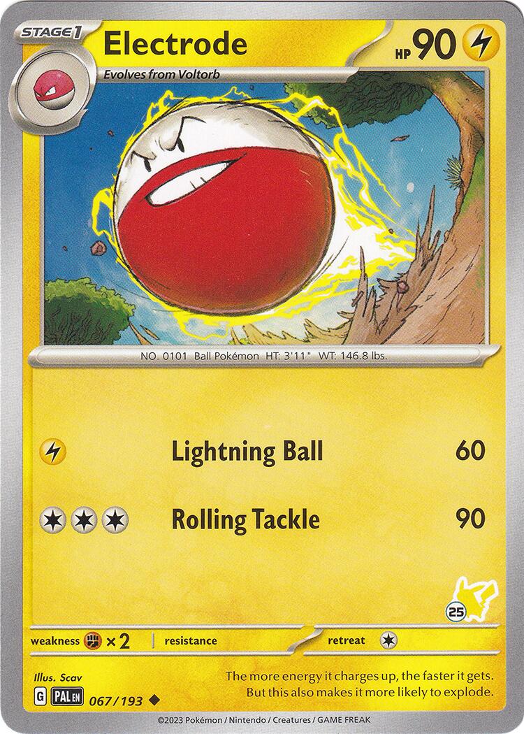 Electrode (067/193) (Pikachu Stamp #25) [Battle Academy 2024] | Gamers Paradise