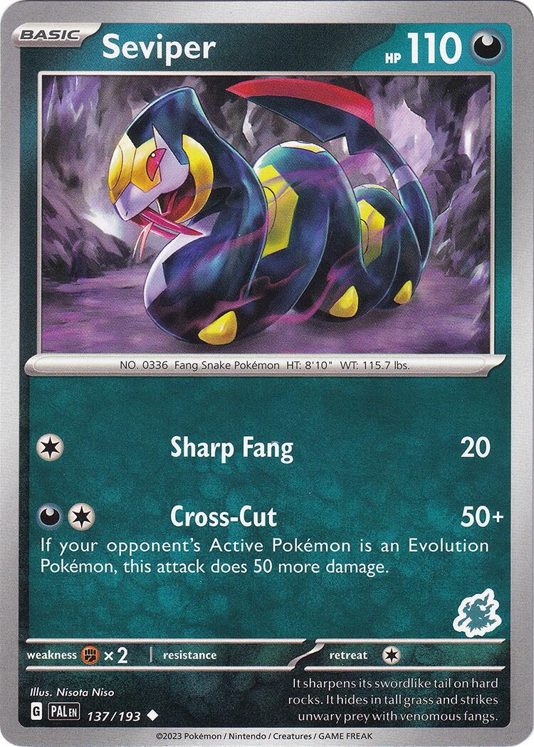 Seviper (137/193) (Darkrai Deck) [Battle Academy 2024] | Gamers Paradise
