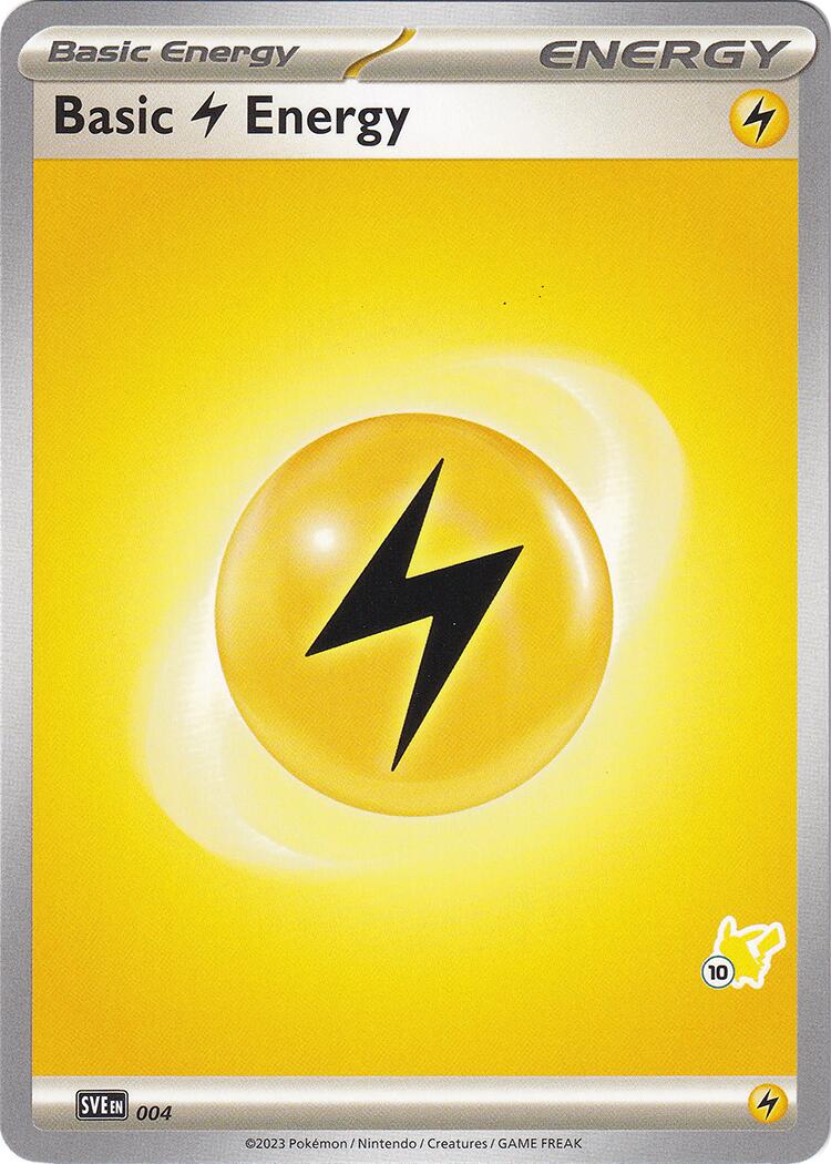 Basic Lightning Energy (004) (Pikachu Stamp #10) [Battle Academy 2024] | Gamers Paradise